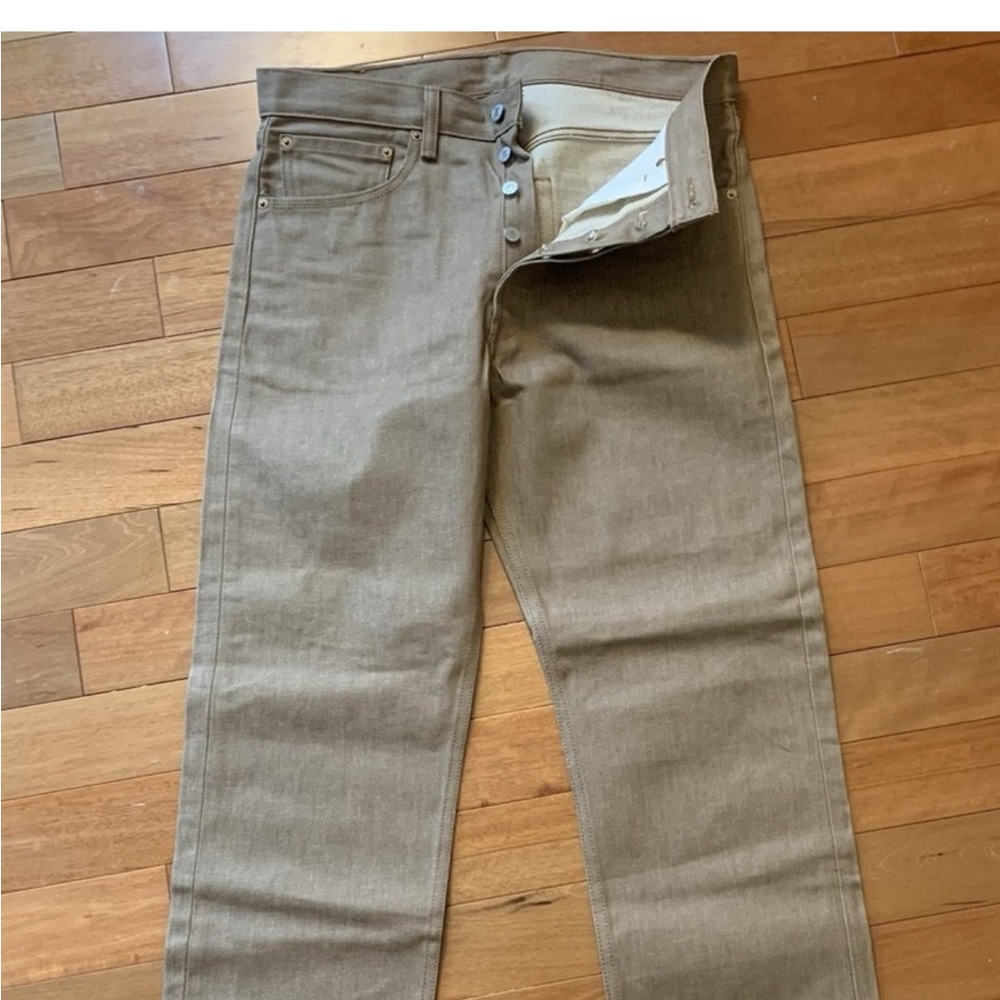 Levi's 501 Men's Straight Leg Brown Denim Jeans W32 L30 100% Cotton New w/o Tags